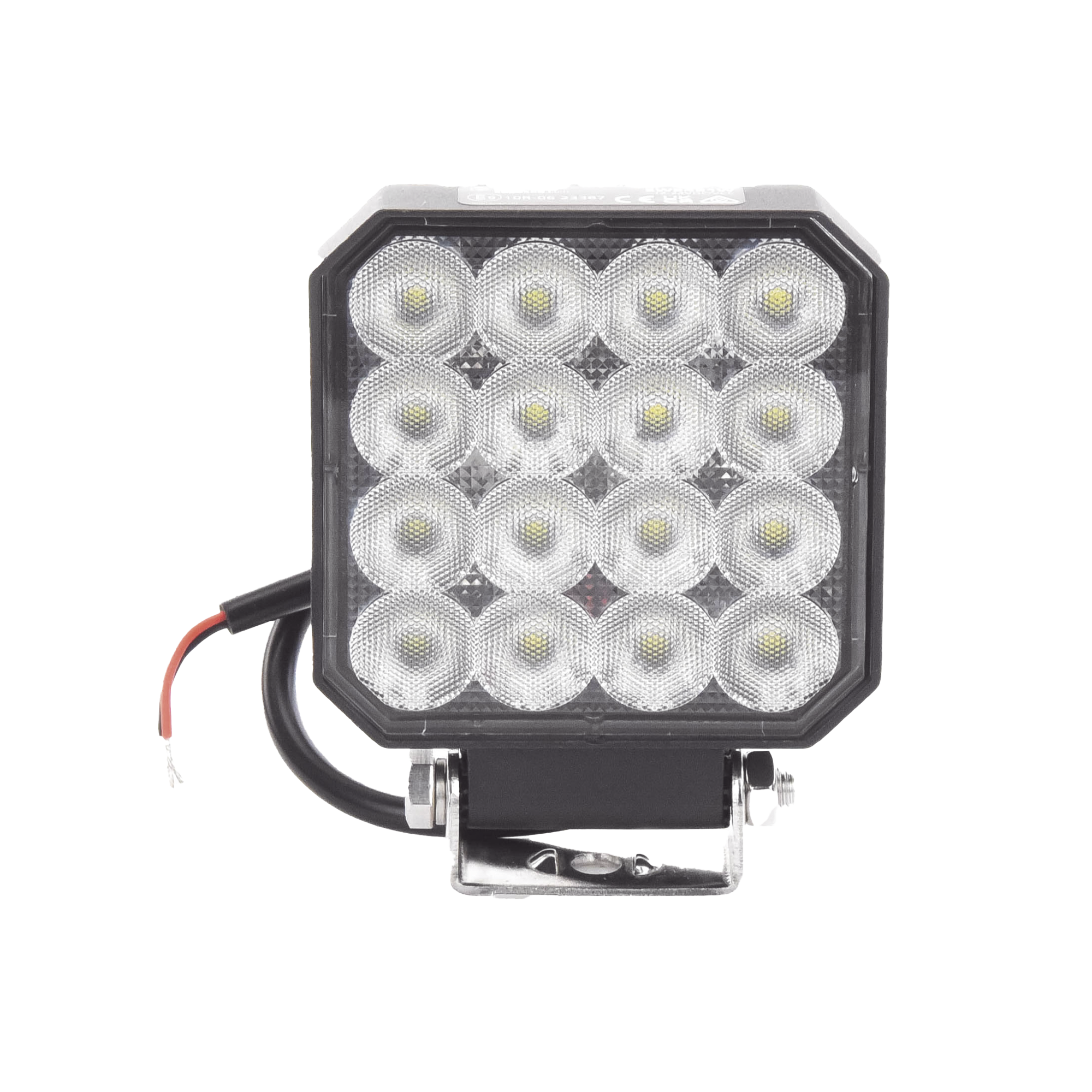 Luz de Trabajo Ultra brillante, 16 LED, 1655 Lúmenes, 12-24 Vcd