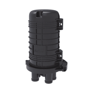 Caja de Distribución de Fibra Óptica Vertical tipo Domo, hasta 48 empalmes, Exterior, IP68