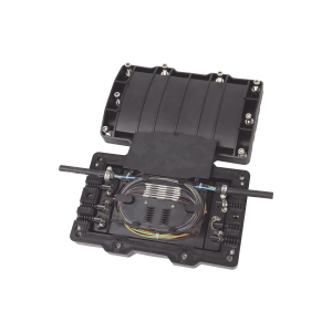 Caja de Distribución de Fibra Óptica Horizontal, hasta 48 empalmes, Exterior IP68