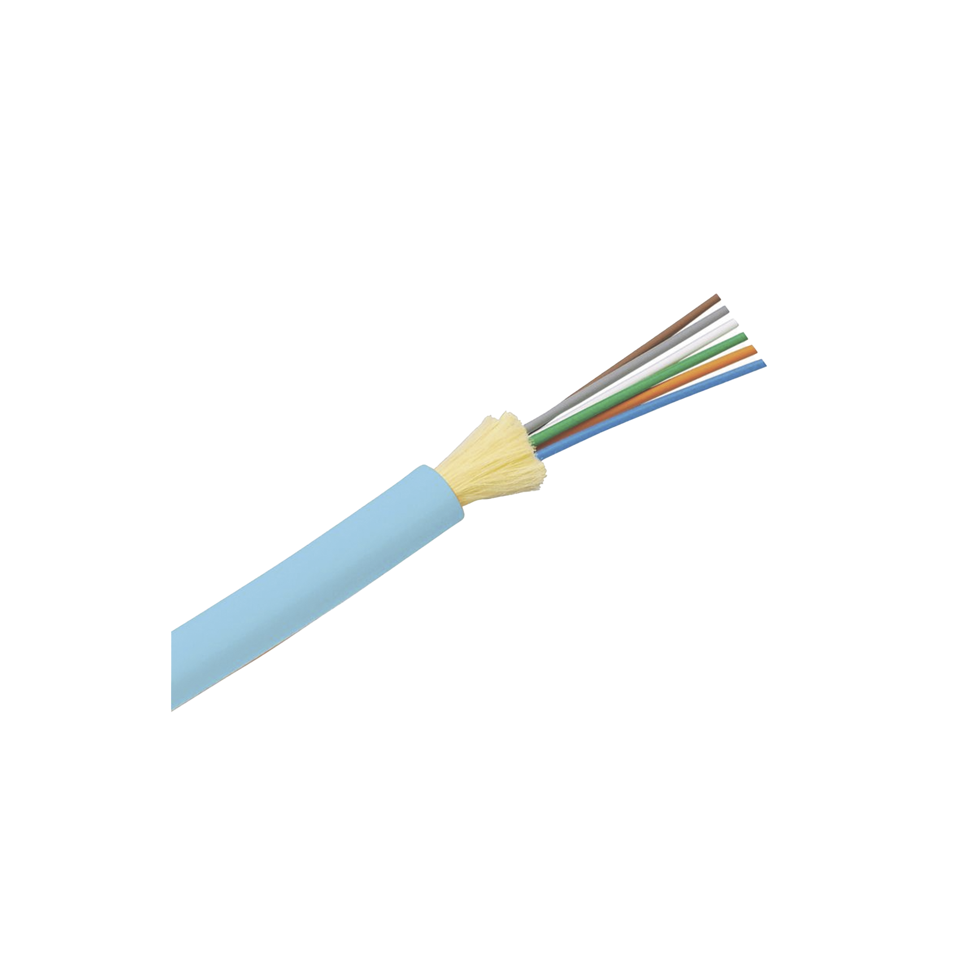 Cable de Fibra Óptica de 24 hilos, Multimodo OM4 50/125 Optimizada, Interior, Tight Buffer 900um, No Conductiva (Dieléctrica), LSZH, Precio Por Metro