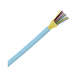 Cable de Fibra Óptica de 12 hilos, Multimodo OM3 50/125 Optimizada, Interior, Tight Buffer 900um, No Conductiva (Dieléctrica), OFNR (Riser), Precio Por Metro
