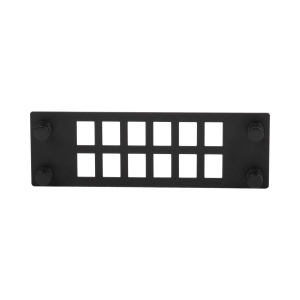 Placa Para 12 Adaptadores de Fibra Óptica, Uso con Gabinetes FPONE3 y FPONE4
