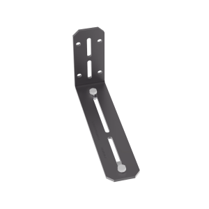 Soporte en L de Montaje a Pared, o Parte Frontal o Posterior de Gabinetes, para Canaletas FiberRunner 4X4 o 6x4, Color Negro