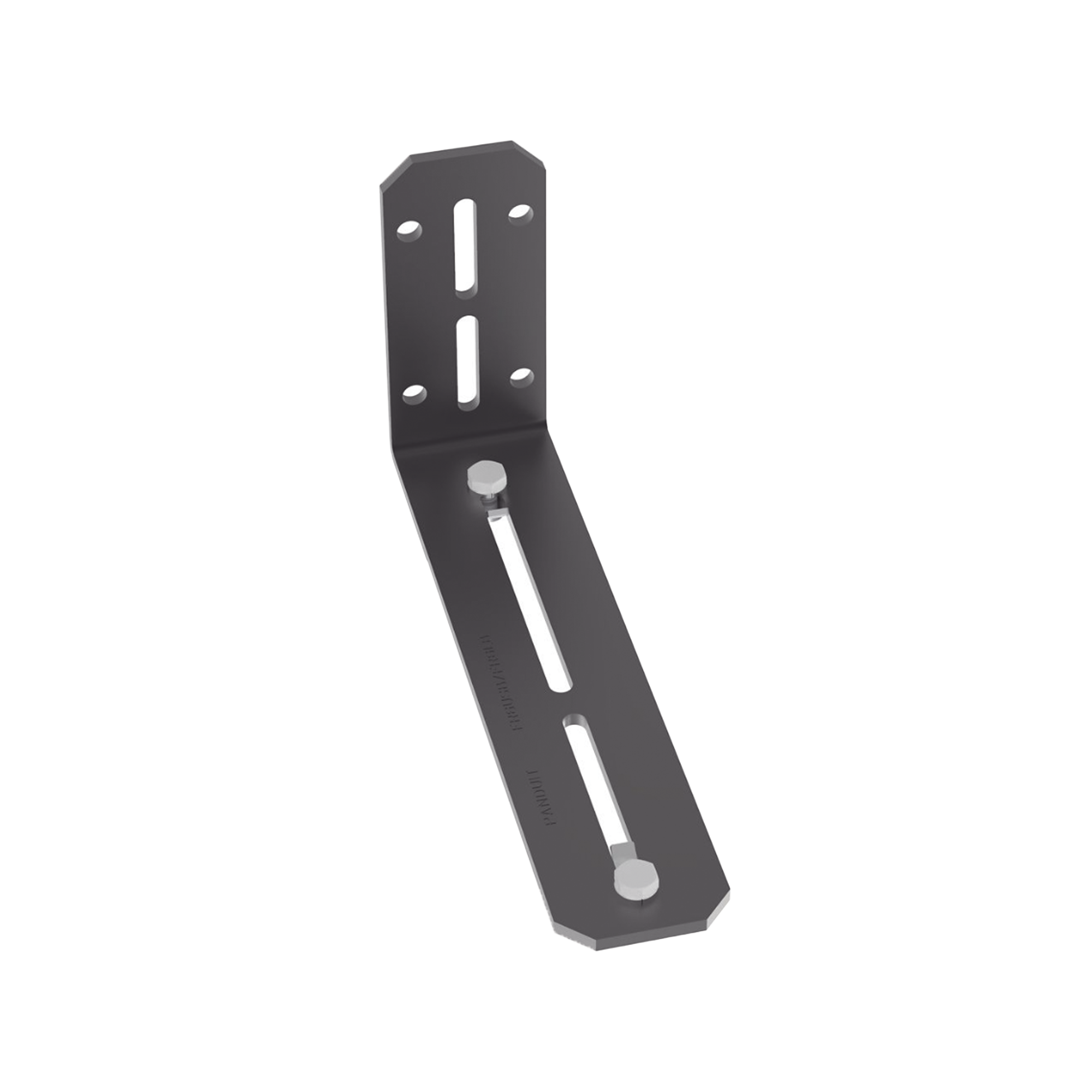 Soporte en L de Montaje a Pared, o Parte Frontal o Posterior de Gabinetes, para Canaletas FiberRunner 4X4 o 6x4, Color Negro