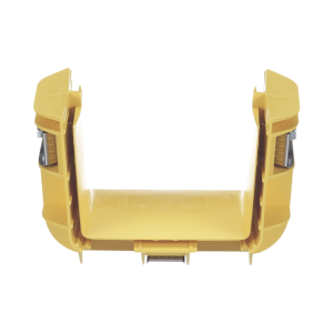 Union Recta "Cople", Para Canaleta FiberRunner™ 4X4, Color Amarillo