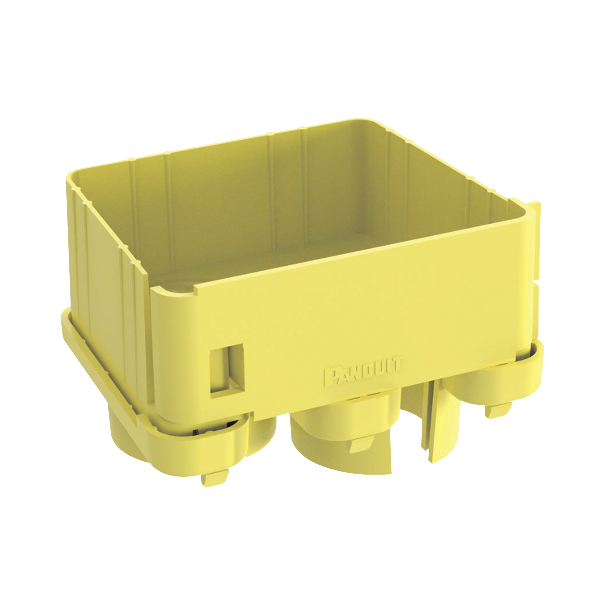 Tapa con 2 Salidas a Tubo de 1.5in (38mm), Para uso con Canaletas 4X4 FiberRunner™, Color Amarillo