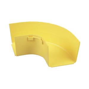 Ángulo Recto a 90º Horizontal, Para Canaletas FiberRunner™ 4X4, Color Amarillo