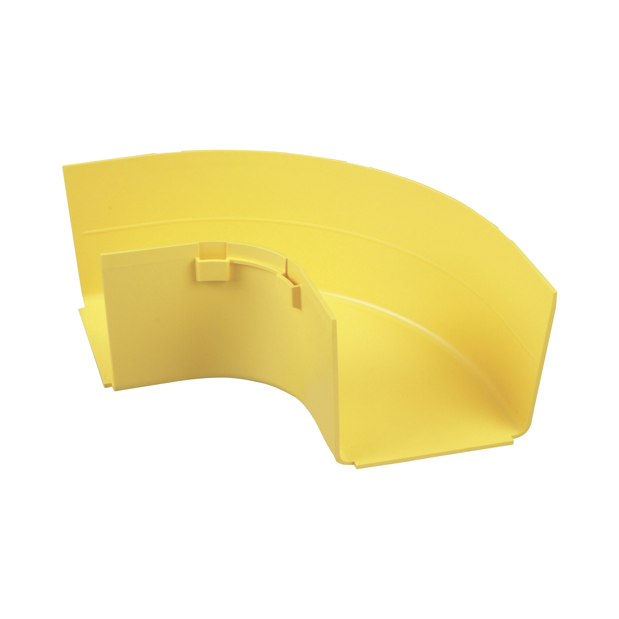 Ángulo Recto a 90º Horizontal, Para Canaletas FiberRunner™ 4X4, Color Amarillo