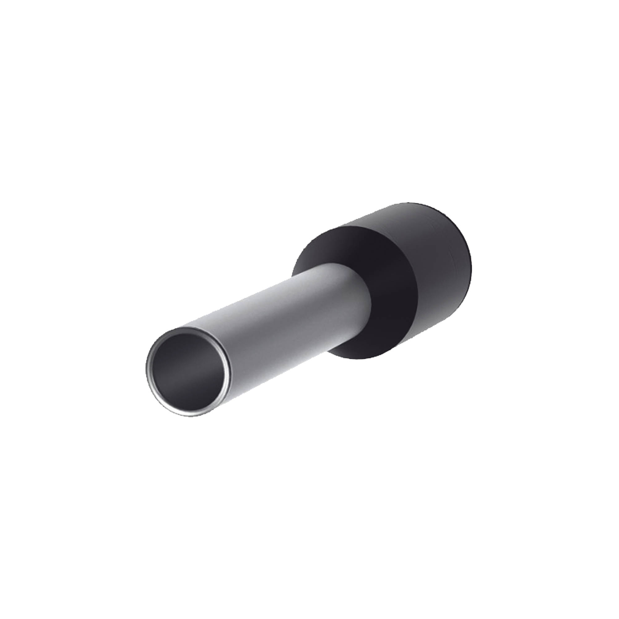 Ferrule Aislado Para Cables 16 AWG, PIN de 10 mm de Longitud, Mango Color Negro, Paquete de 500pz