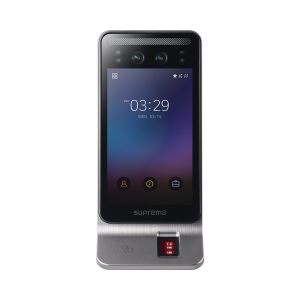 Lector Multi-tecnologia con detector de cubrebocas- Reconocimiento Facial, Huella, Tarjeta Móvil y lector de RFID(125kHz EM & 13.56 Mhz MIFARE) Compatible con BioStar2, Uso para Control de Acceso y Asistencia