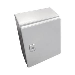 Gabinete de Acero, Nema 4 -IP 66 de 30 x 40 x 20 cm con Platina y certificado UL.