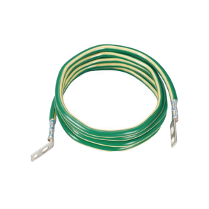 Jumper para Aterrizar Equipos, 6 AWG, con Terminal Doblada a 45 Grados (LCC6-14JAWH-L) Para Conexión a Tierra y Terminal Recta (LCC6 - 14JAW-L) Para Equipos , 2.4 m de Largo