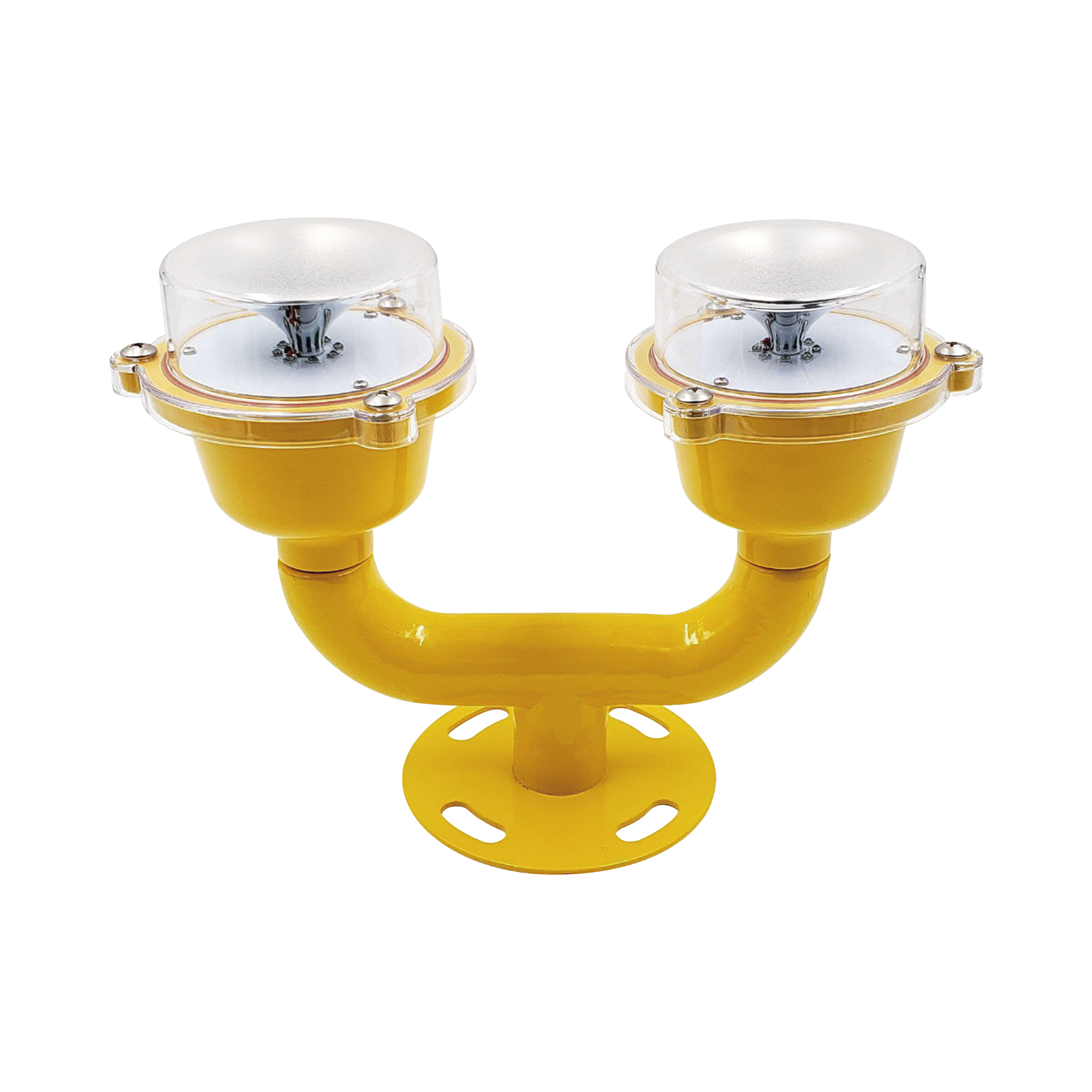 Lámpara de Obstrucción Doble color Rojo / IP65 / Luz fija o parpadeante / Voltaje de Operación 110 AC / 220 AC