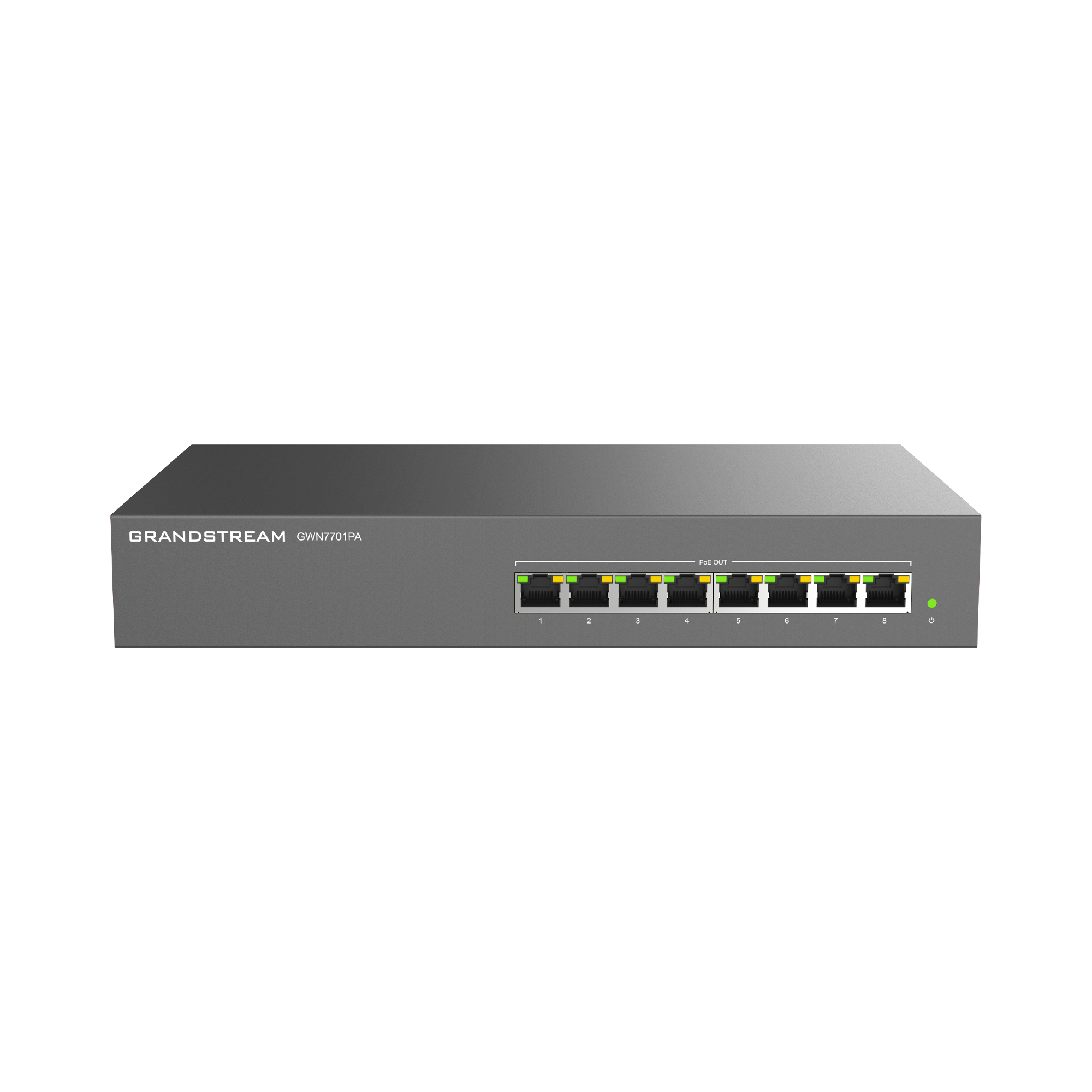 Switch PoE+ Gigabit No Administrable / 8 puertos 10/100/1000 Mbps / 8 puertos PoE+ /  hasta 145W