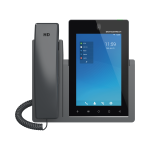 Teléfono IP Android 11, 16 líneas SIP con 16 cuentas, pantalla táctil  7", puertos Gigabit, Wi-Fi, Bluetooth, PoE, codec Opus, IPV4/IPV6 con gestión en la nube GDMS