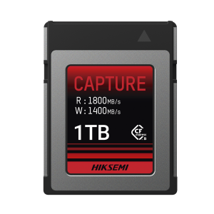 Memoria CFexpress tipo B / Clase 10 de 1 TB / Especializada para Cámaras de Fotografía y Video / 1800 MB/s Lectura / 1600 MB/s Escritura