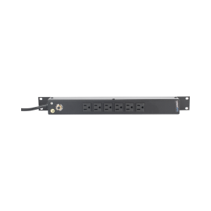 Tomacorriente Horizontal (PDU) de 6 Contactos (NEMA 5-15R) Rack 19" 1UR. Voltaje Entrada/Salida: 120Vca/15A