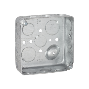 Caja Cuadrada 4 x 4"/ Profundidad 1- 1/2"/ Cuenta con 11 Entradas de 1/2" y 6 de 3/4"..