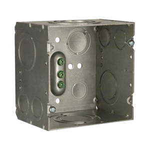 Caja Cuadrada 4- 11/16" x 4 11/16"/ Profundidad de 3-1/4"/ 2 Entradas 1", 1 1/4", 1 1/2", 2", 2 Entradas 1"-1 1/4", 2 Entradas 3/4 "- 1", 4 Entradas 1/2" - 3/4", 2 Entradas 1/2".