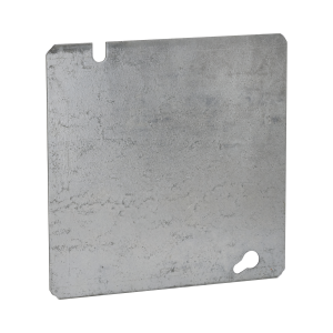 Tapa Cuadrada Ciega de Acero Galvanizado de 4 11/16".