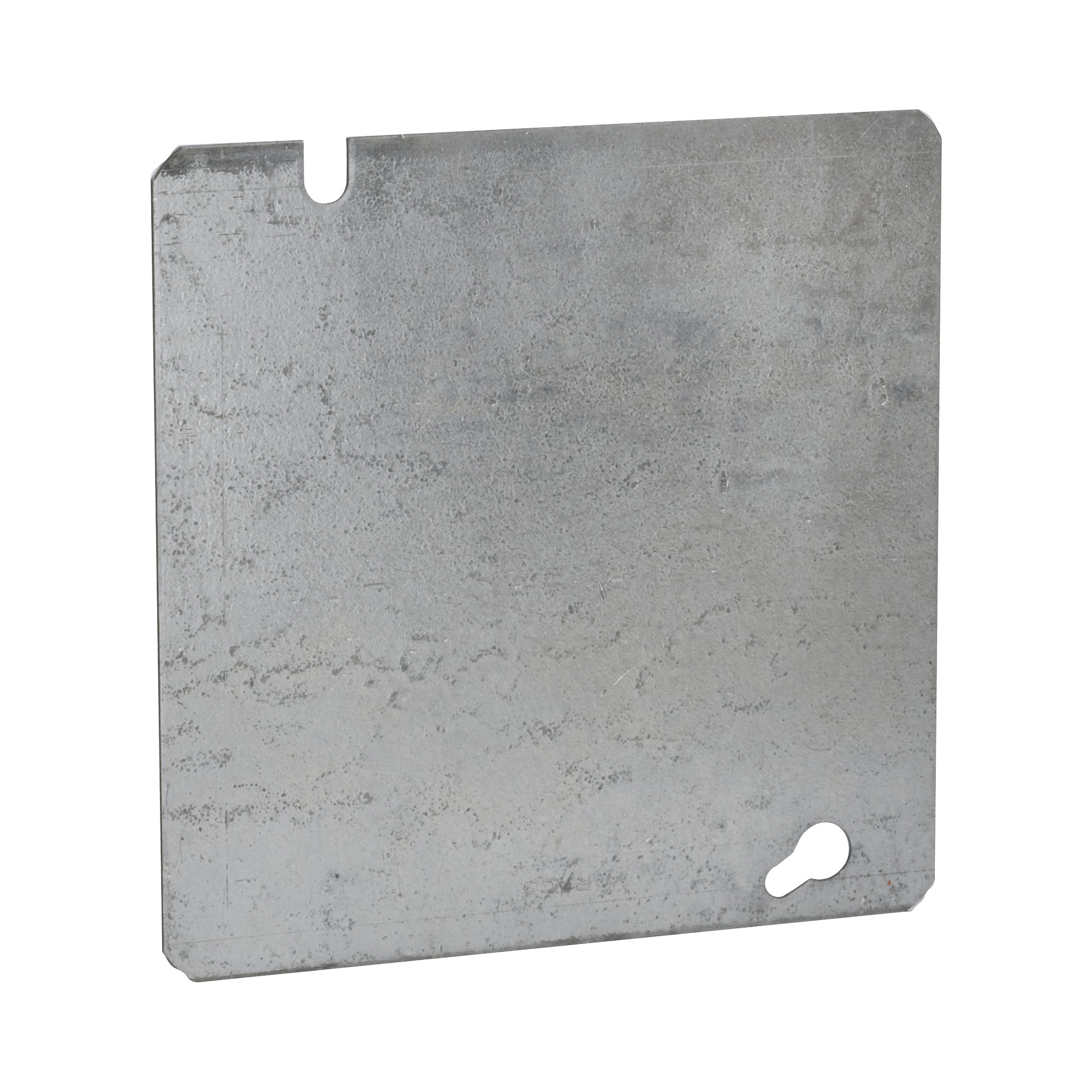 Tapa Cuadrada Ciega de  Acero Galvanizado de 4 11/16".