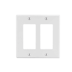 Tapa para Caja Multigang / Contacto Doble / Color Blanco.