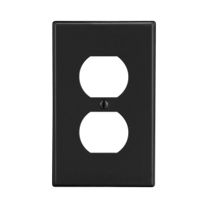 Tapa para Contacto Dúplex Color Negro.