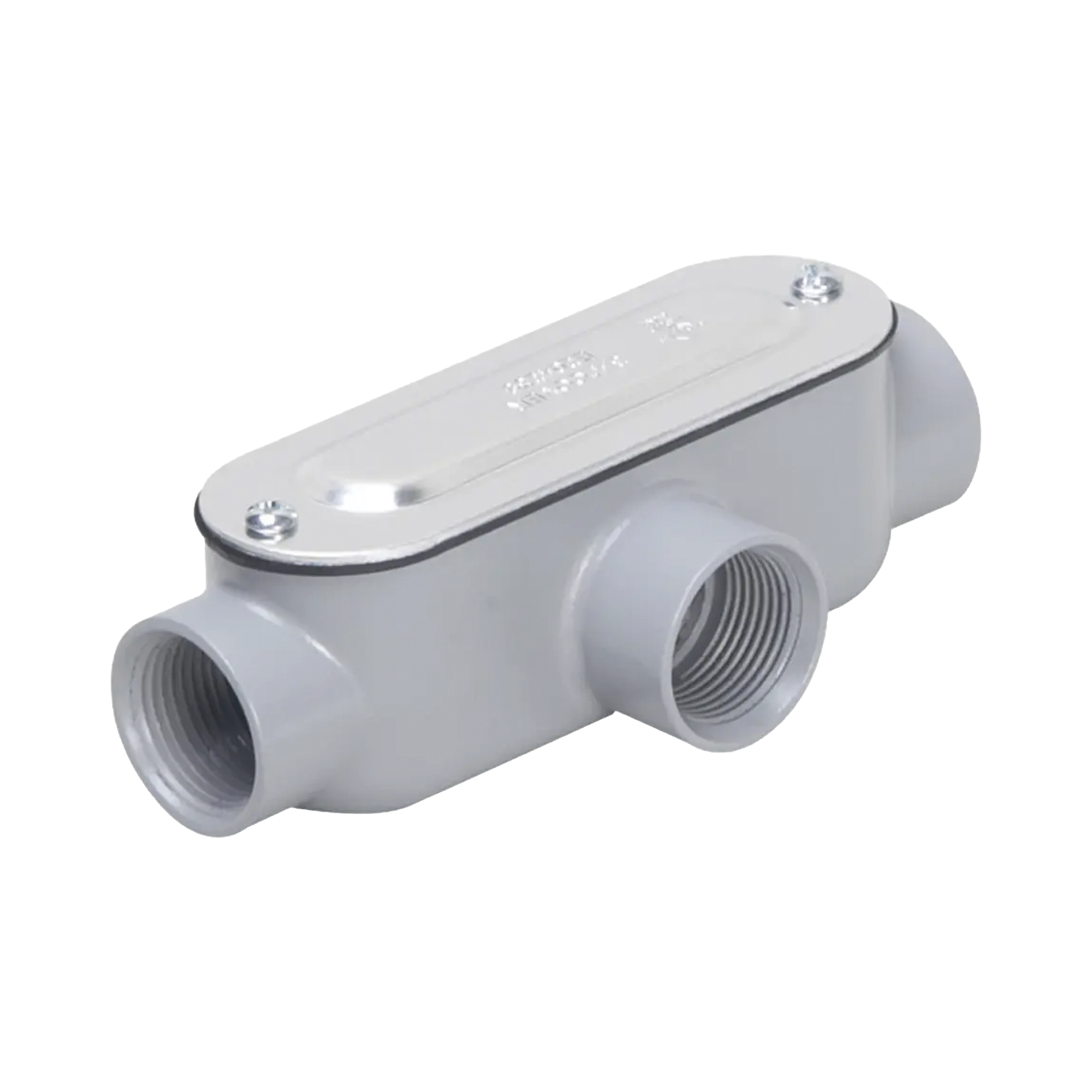 Caja Condulet tipo T de 1/2" (12.7 mm) / Con tapa y empaque.