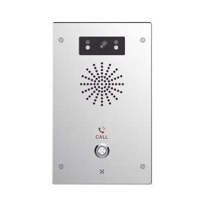 Video Intercomunicador IP, 2 líneas SIP, 2 relevadores con botón para llamada, Onvif, anti-vandálico, PoE, IP65 e IK10, PoE