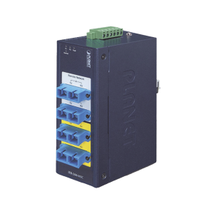 Switch Industrial Bypass de Fibra Optica Multimodo con Conector SC de 2 Canales