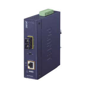 Convertidor de medios industrial PoE+ 1000BASE-SX a 10/100/1000BASE-T 802.3at (SC,MM) -550 m