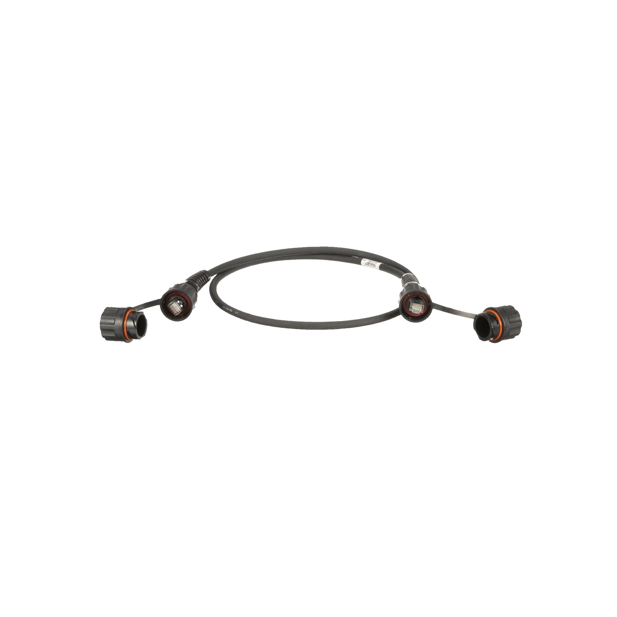 Patch Cord Cat6A IndustrialNet, Blindado S/FTP, Con Plug Industrial y Tapa en Cada Extremo, 3 Metros