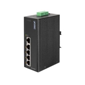 Switch industrial, Temperatura de Operación: -40 a 75ºC, 4 puertos PoE 10/100 + 1 Puerto 100Base-FX
