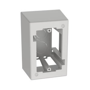 Caja de Pared Superficial de 1 Pieza, Uso Universal con Placas de Pared, Con Cinta Adhesiva, Color Blanco