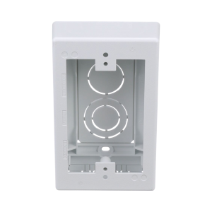 Caja de Pared Superficial, uso Universal con Placas de Pared, Con Cinta Adhesiva, Color Blanco