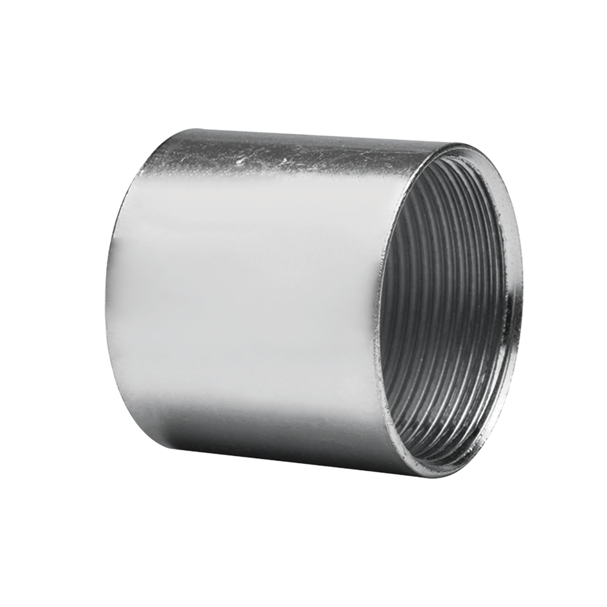 Cople Galvanizado de 1" (25 mm) para Tubo Conduit Cédula 40.