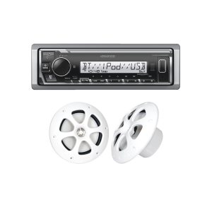 Kit de estéreo con Bluetooth KMR-M332BT | más Par de bocinas KFC-1613MRW