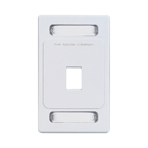 Placa de pared Keystone de 1 salida, color blanco, para jacks Keystone Z-MAX y MAX