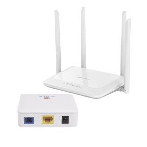 Kit 1 ONU Bridge V-Sol, Dual GPON/EPON con Router Home Mesh Ideal para distribuciones WISP de mayor cobertura Wi-Fi en Hogares y Oficinas