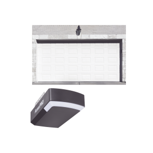 KIT COMPLETO Puerta D/ Garage 8x8 Pies / Cuadro Corto / Color blanco / Insulada / Incluye Motor FS1000APP / 1/2HP / Fuerte/Silencioso/Luz LED/Motor DC .