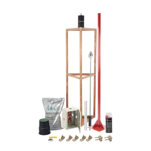 Kit Pararrayo con Accesorios para Protección de Diámetro de 300m.