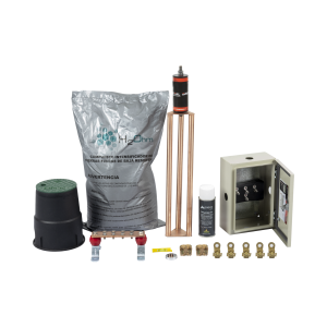 Kit de tierra Física Modelo TG45K con Electrodo Magnetoactivo 50 x 11.5 cm, Capacidad Max: 45 AMP