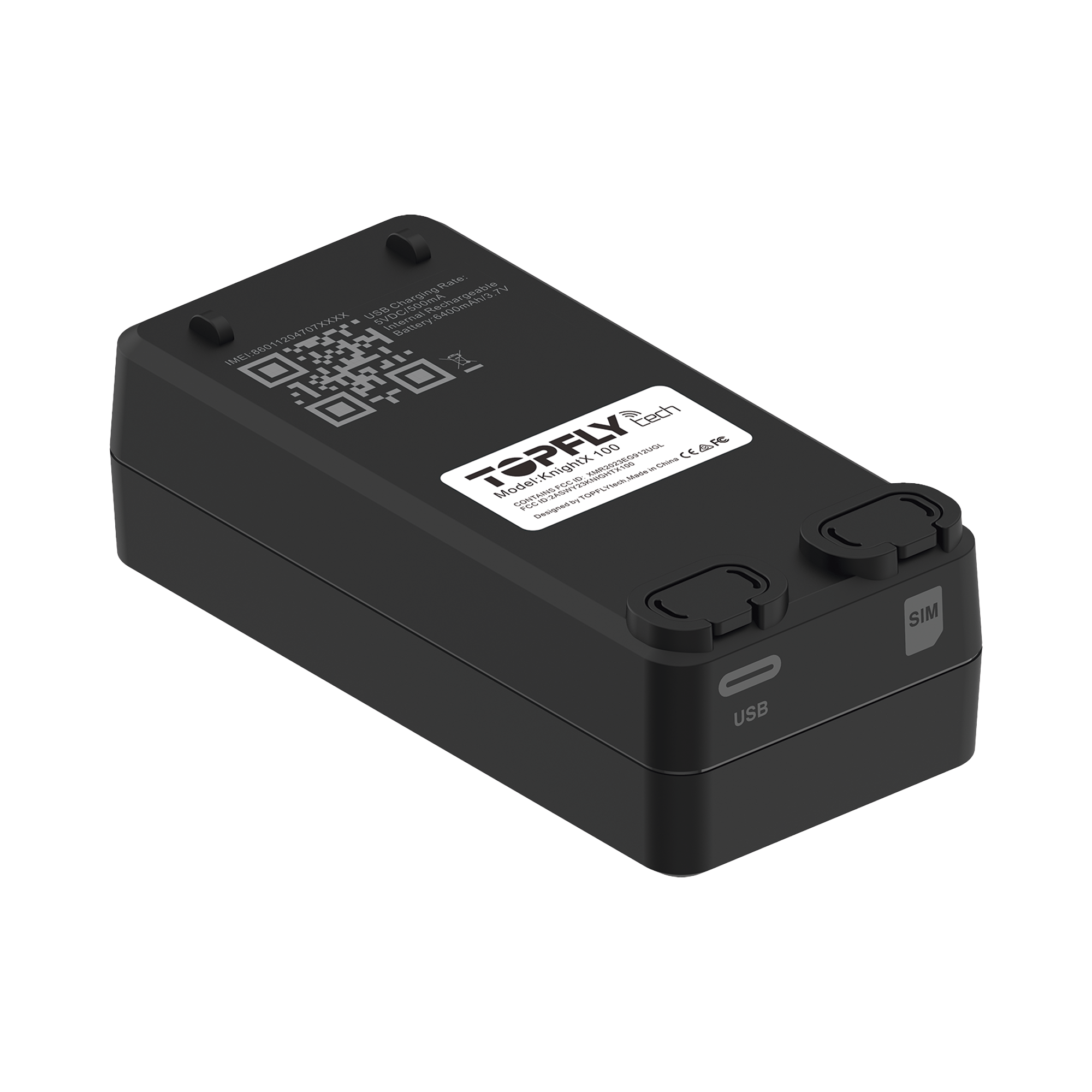 Receptor de Activos en Tiempo Real / KnightX 100 / Batería Recargable / Aplicaciones Amplias / GPS 4G / Botón de Pánico / Sonda de Temperatura Externa Opcional