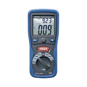 KIT de Medidor de Resistencia a Tierra Digital ( Terrómetro ), a 3 hilos CAT III / 1000 V.