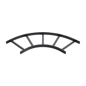 Accesorio de Escalerilla Sección Horizontal de 90º, 12 in de Ancho, de Acero, Color Negro