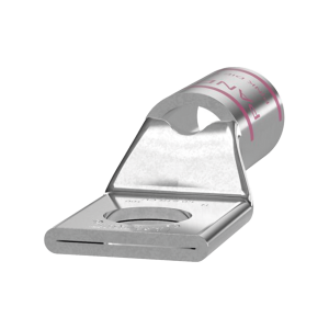 Zapata de compresión LCA1/0-38-X para cal. 1/0 Awg, Barreno para tornillo prisionero de 3/8, 1 Pz