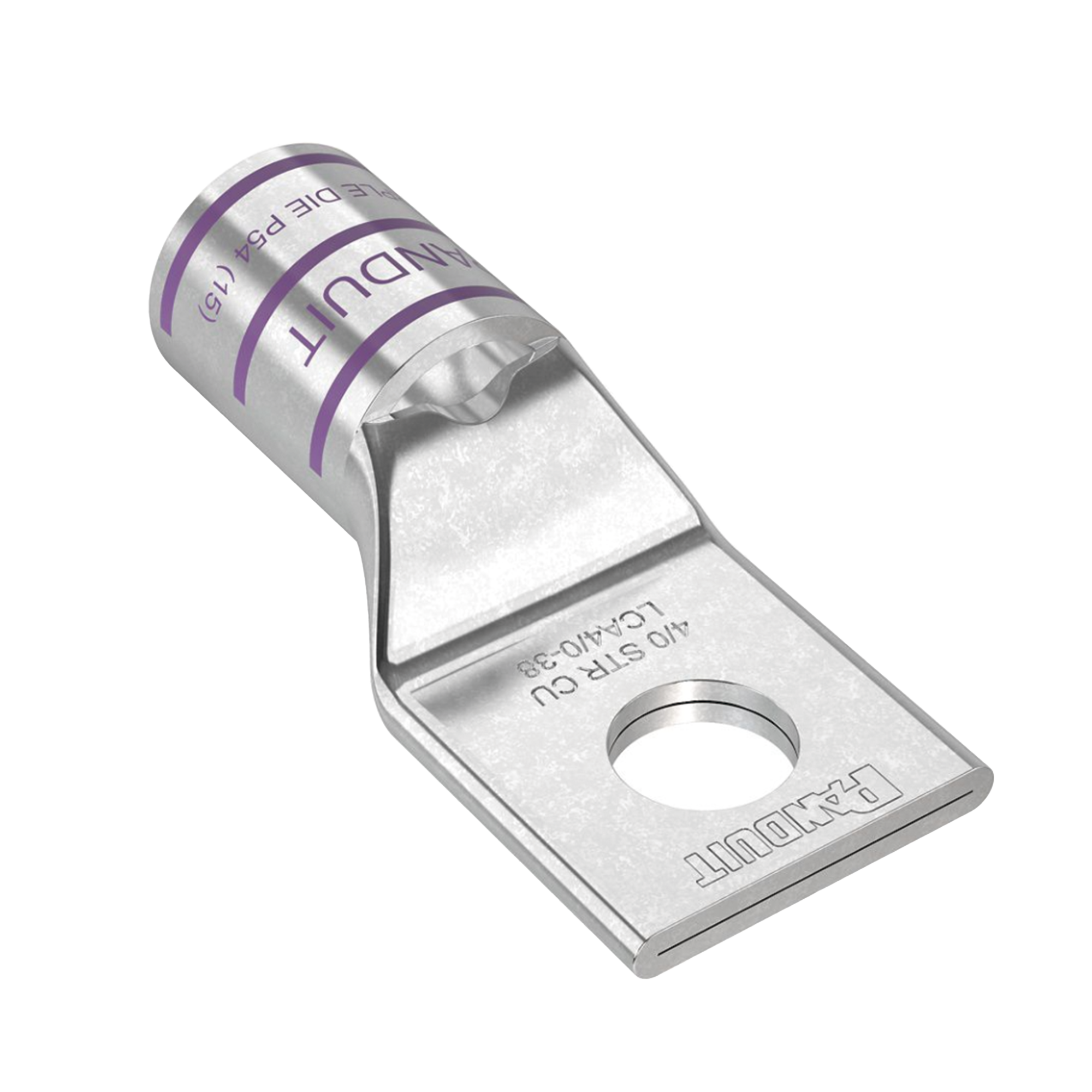 Zapata de Compresión de Cobre con Orificio 3/8", para Cable 4/0 AWG. 1 Piezas