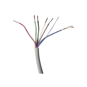 Bobina de Cable 305 Metros: 6 x 18 AWG, Color Blanco, CMR, Para Sistemas de Seguridad y Alarmas
