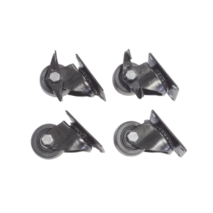 Juego de 4 Ruedas para Gabinetes Linkedpro Terminación R2 (2 con freno, 2 libres)