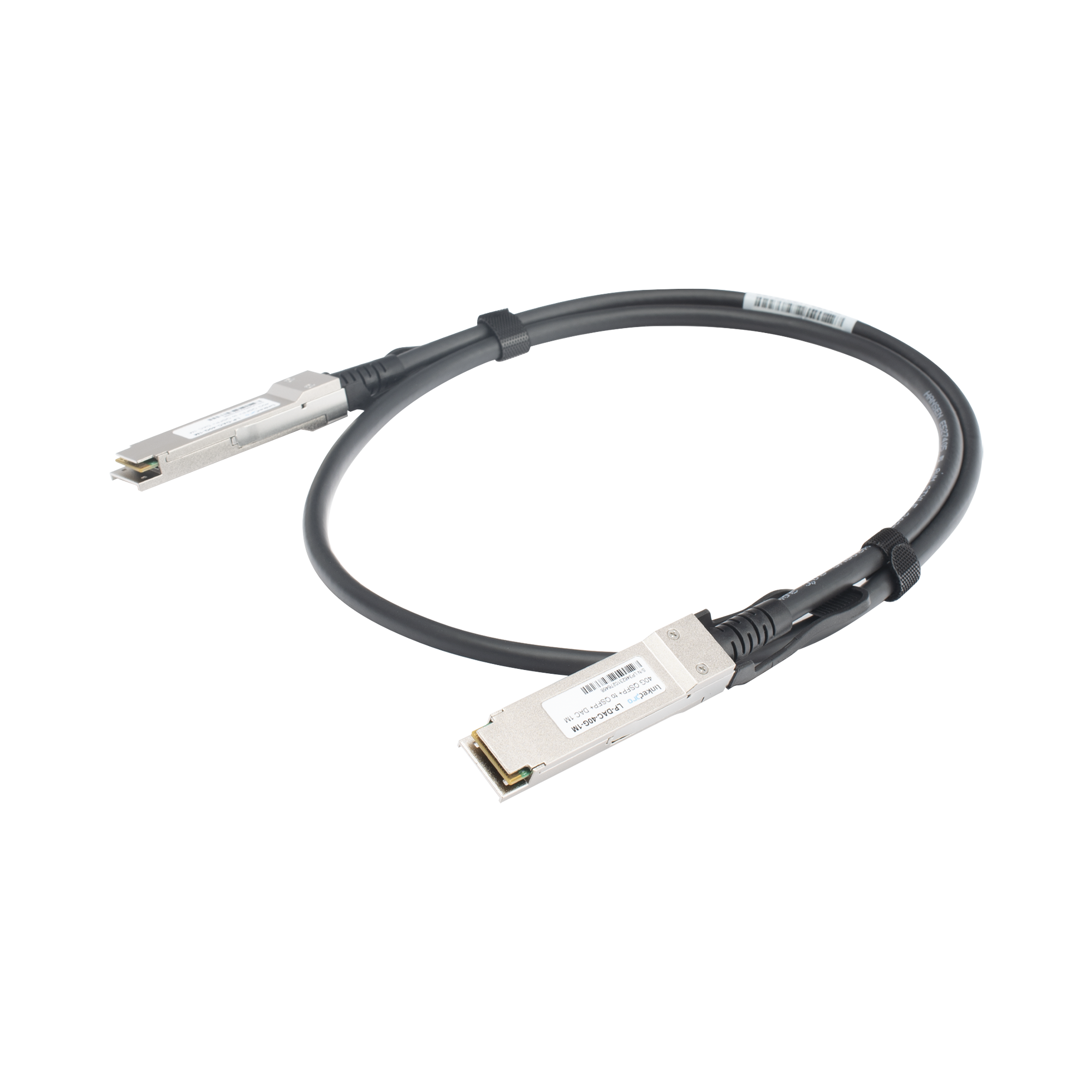Cable DAC QSFP+ de 40 Gbps a 40 Gbps / Passive Direct Attach Copper Twinax Cable / Longitud: 1 metros